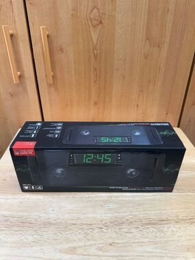Digital Alarm Clock Bluetooth Speaker - Black